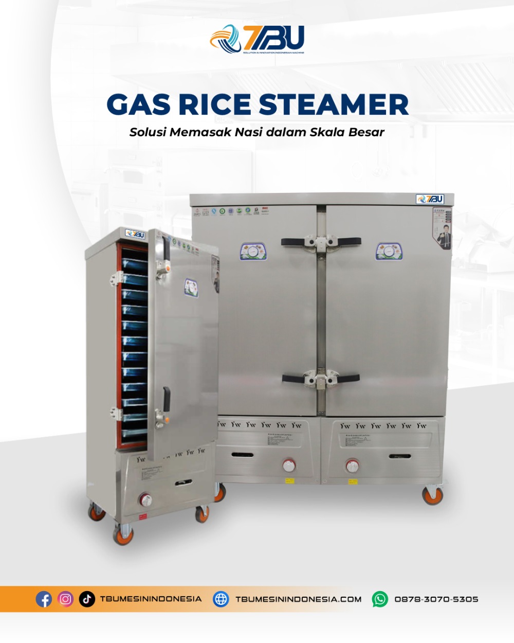 Gas Rice Steamer TBU: Solusi Memasak Nasi Cepat dan Efisien untuk Bisnis Kuliner