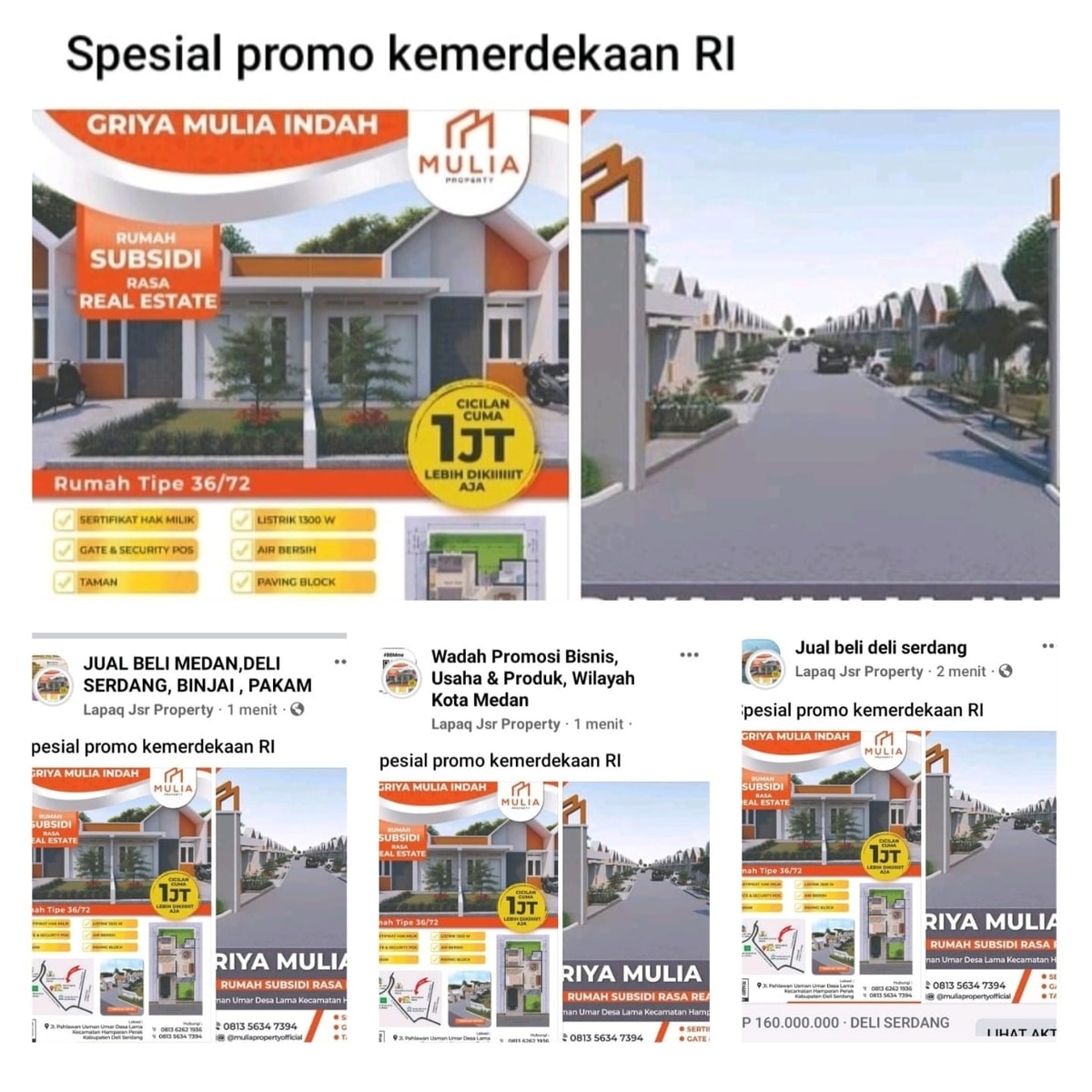 PERUMAHAN JOKOWI DI MEDAN, Call 0853-8473-4772, rumah Subsidi murah hamparan perak