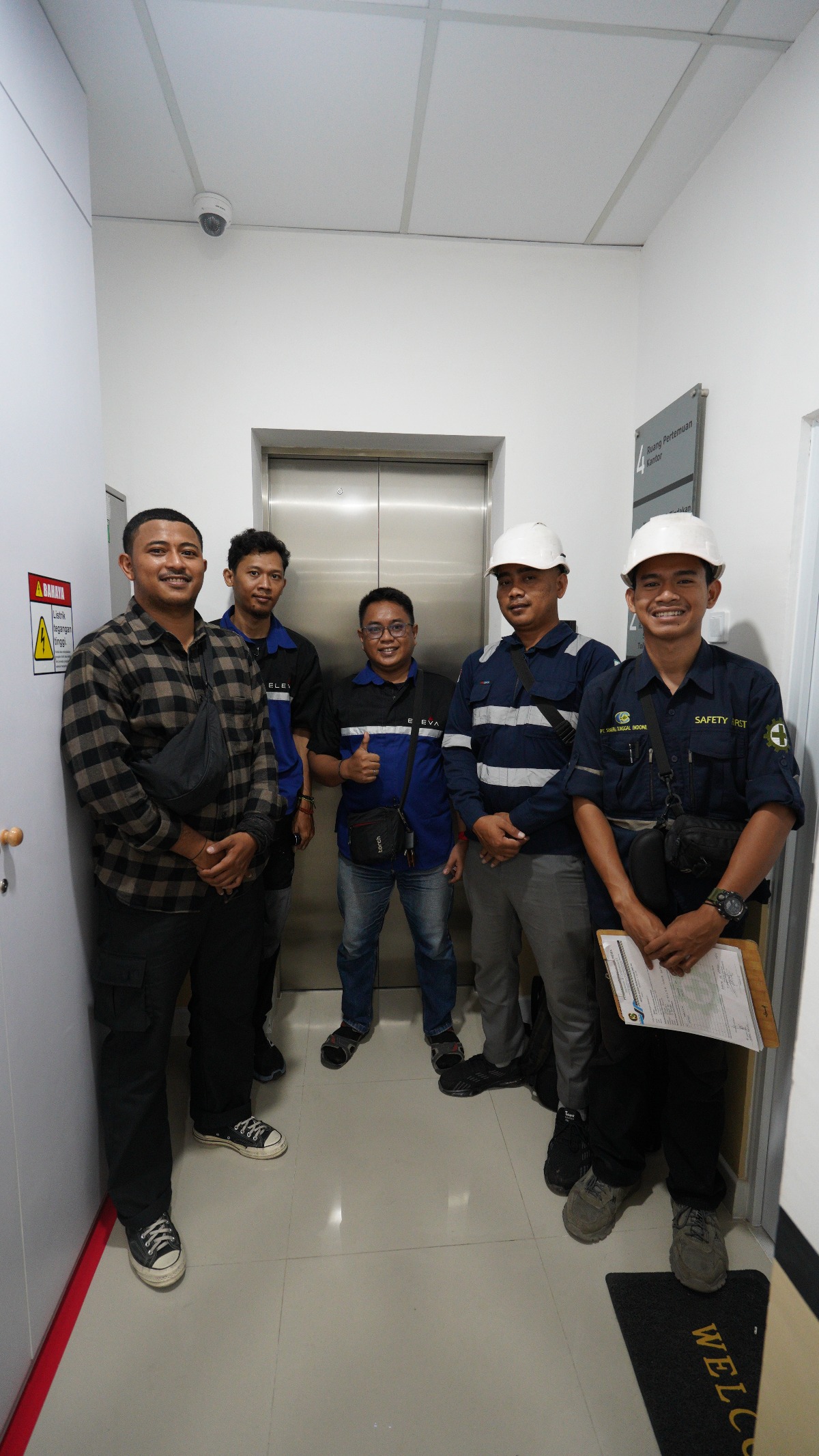 Uji Disnaker Lift 3 Lantai di Ruko Jl. Bangka Raya, Jakarta Selatan