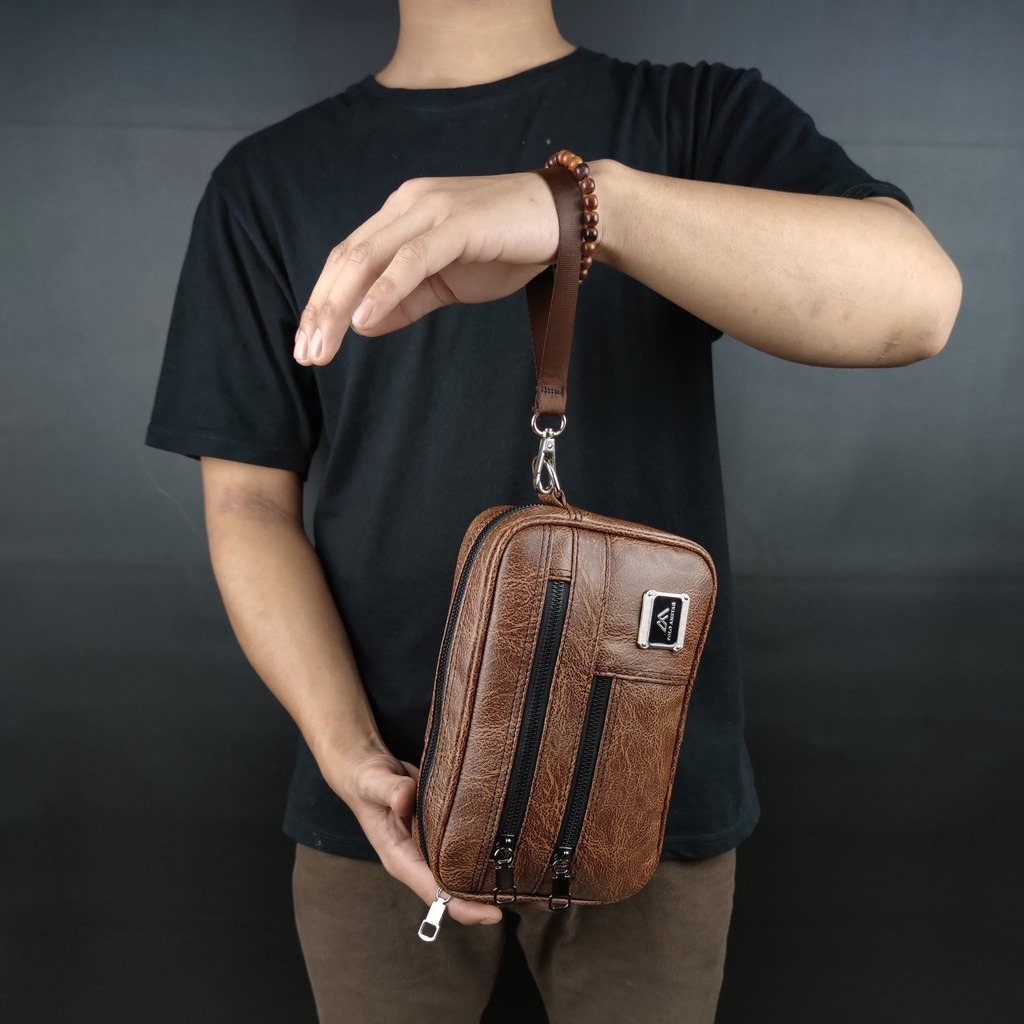 model produk handbag coklat