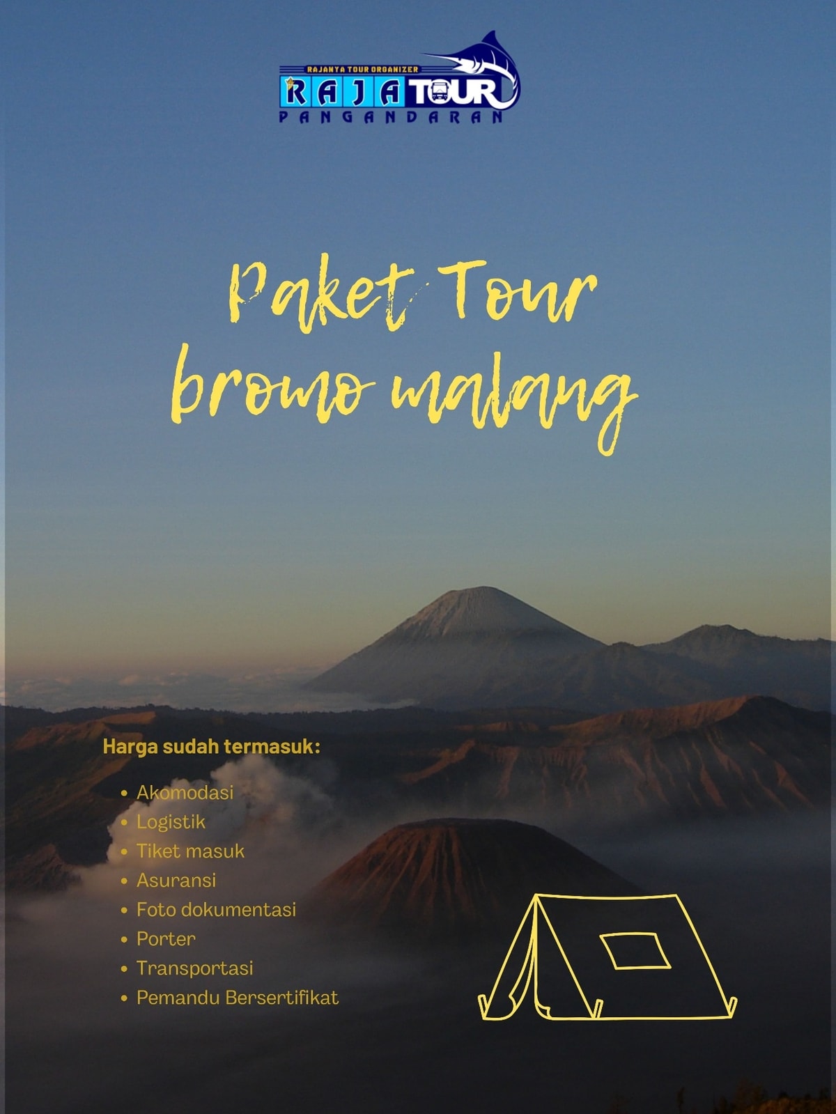 Paket Tour Bromo Malang Spesial Dari Bandung Bersama Raja Tour Pangandaran