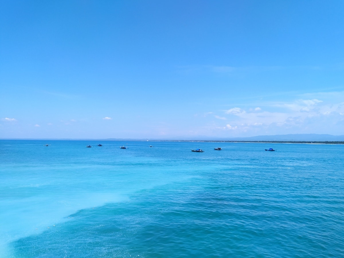 view laut pangandaran dari bukit pasir putih