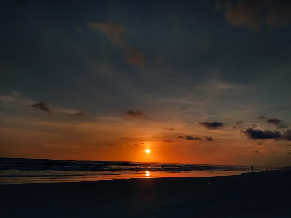 sunset di pantai pangandaran