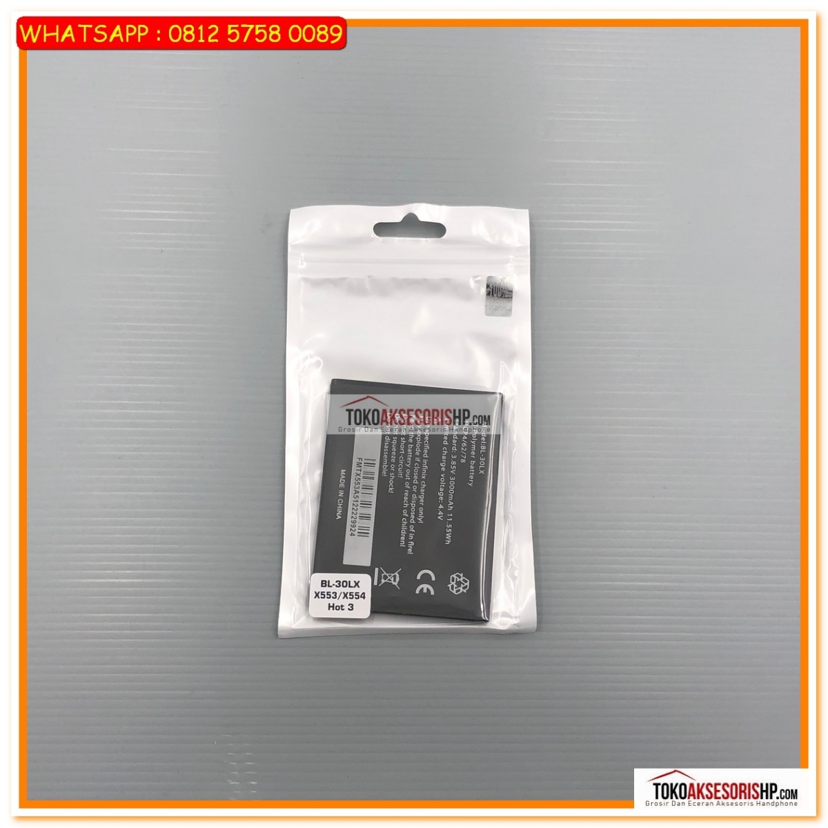 Baterai Infinix Hot 3 Baterai Infinix X553 Infinix X554 Baterai Bl30lx Original