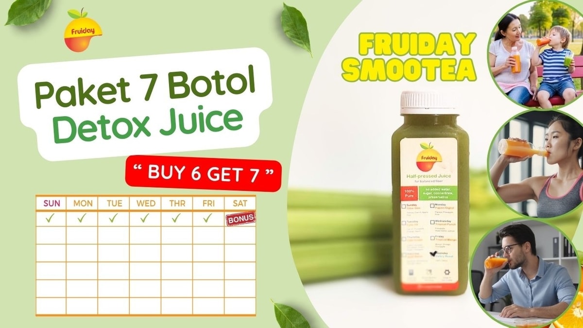 Paket Detox Juice Fruiday 7 Botol
