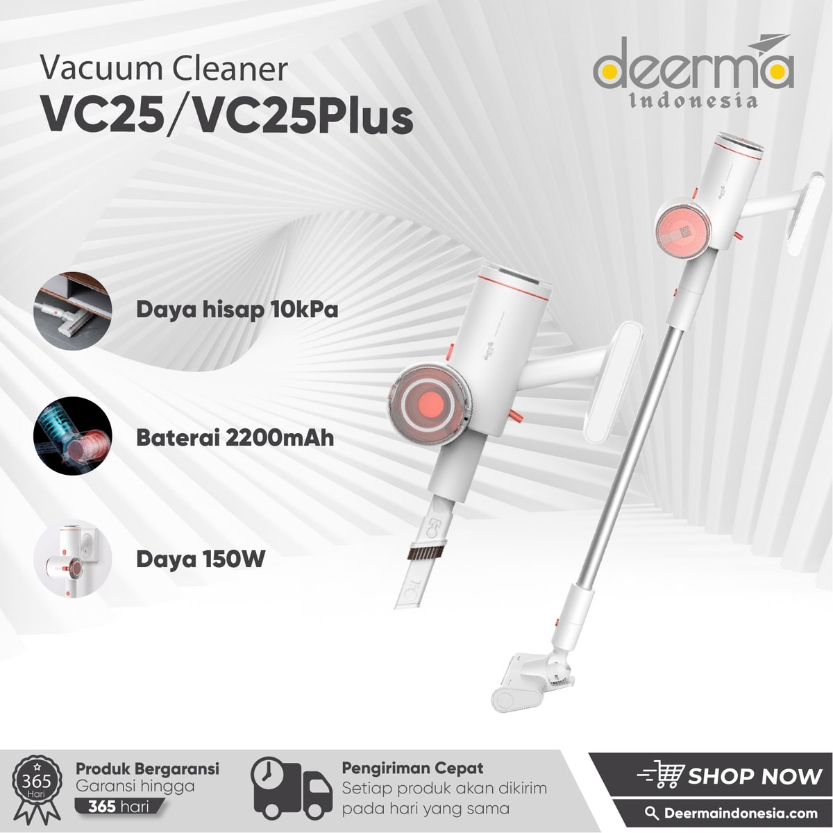 Deerma Handheld Wireless Vacuum Cleaner VC25