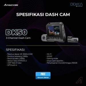 dashcam 3 kamera 4K