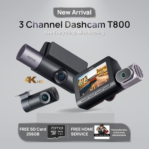 DASHCAM T800 3 CHANNEL