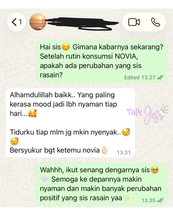 Testimoni Konsumen NOVIA