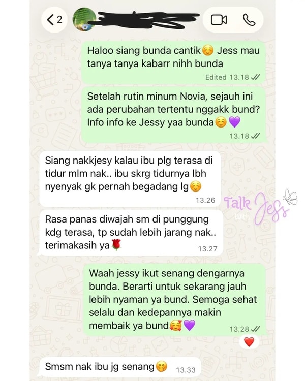 Testimoni Konsumen NOVIA