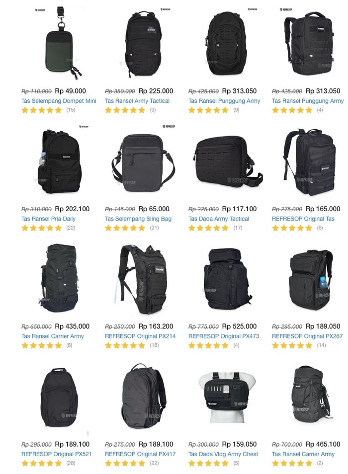 Produk Ransel Populer Dan Berkualitas Di Kalangan Pecinta Tas Army