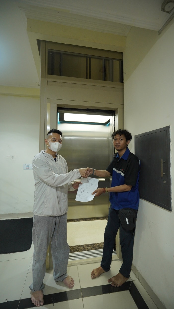 Pemasangan Lift 3 Lantai untuk Preschool / Sekolah di Cideng Jakarta Barat!