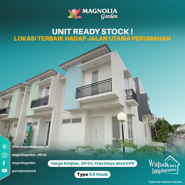 Rumah Siap Huni Magnolia Garden Tipe 54