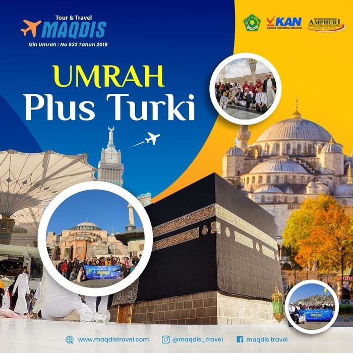 Paket Umroh Plus Turki 12 Hari di Bandung