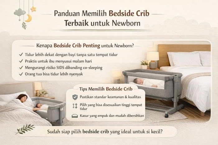 Bedside Crib Pilihan Paling Cocok Untuk Newborn Parents