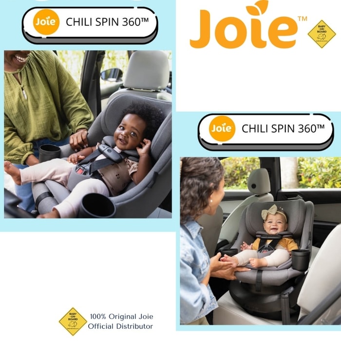 Joie Chili Spin: Car Seat Rotating Tanpa ISOFIX, Praktis & Aman untuk Semua Mobil