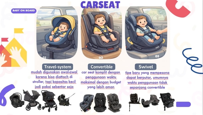 Panduan Memilih Car Seat Bayi: Travel System, Convertible, atau Swivel?