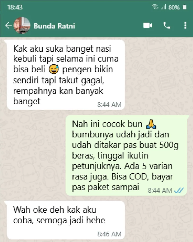 TESTIMONI CHAT