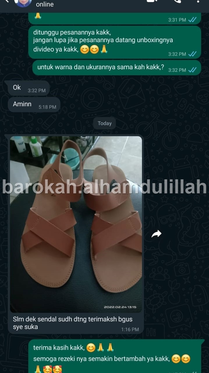 testimoni sandal 3