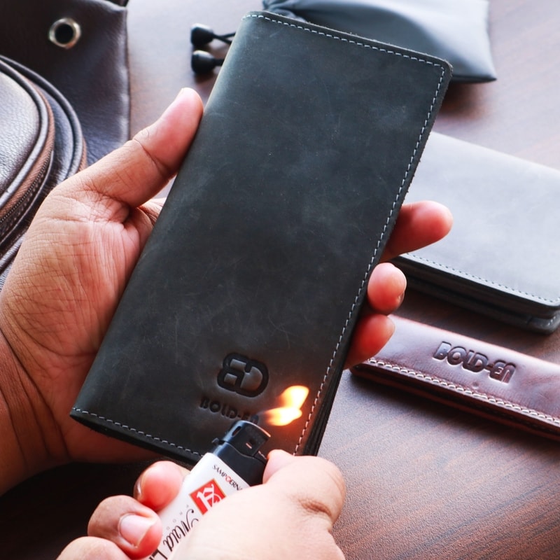 Dompet kulit pria panjang