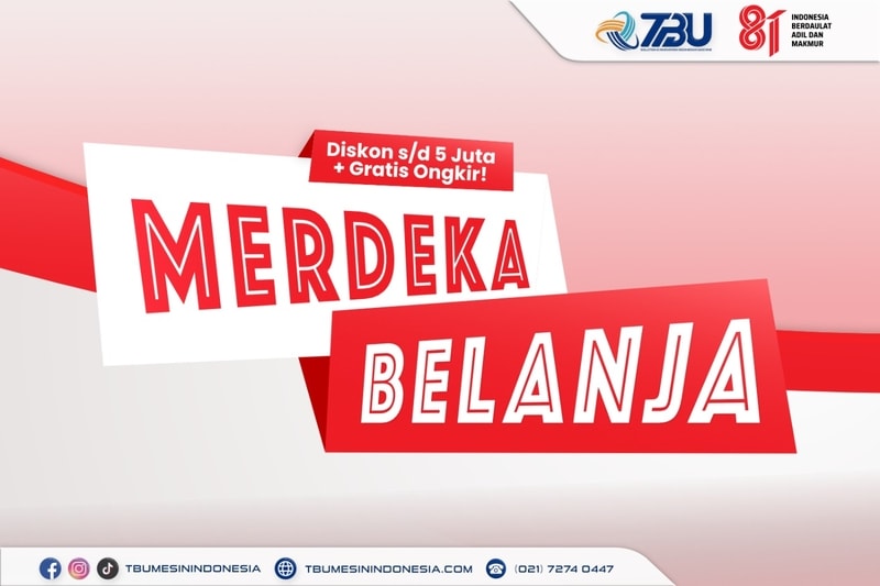 Promo Merdeka TBU Mesin Indonesia Agustus 2026: Daftar Harga & Produk Diskon