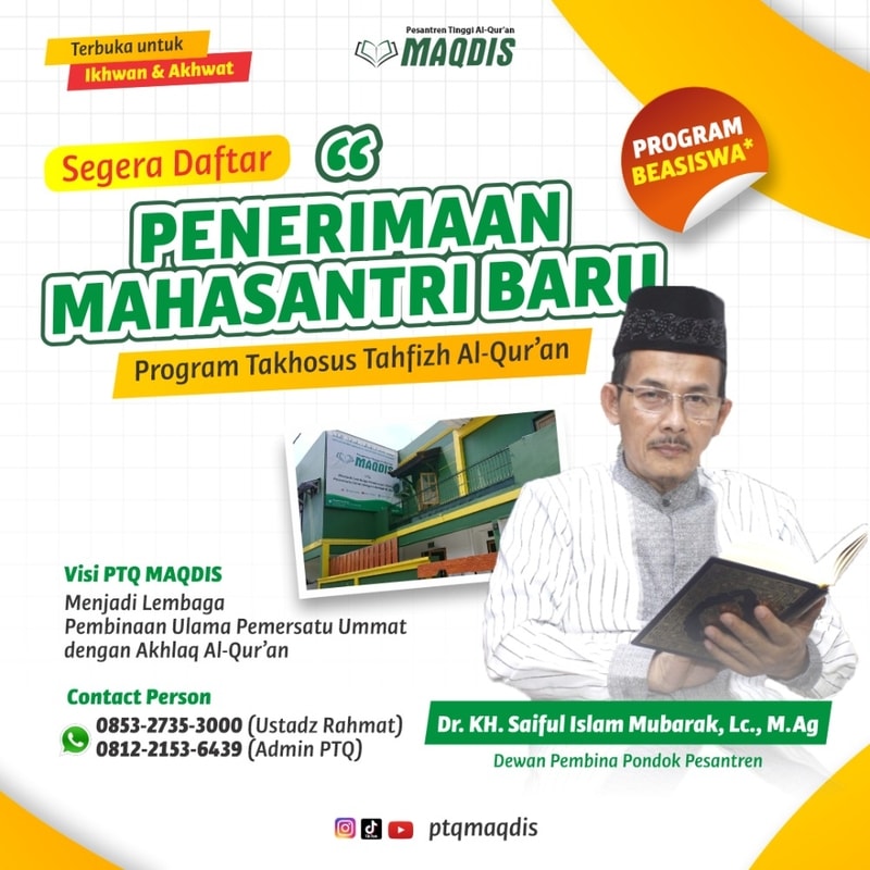 Pondok Pesantren Tahfidz Al Qur'an Terbaik di Bandung