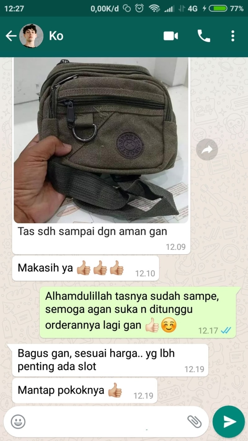 Testimoni Sling Bag Canvas 2