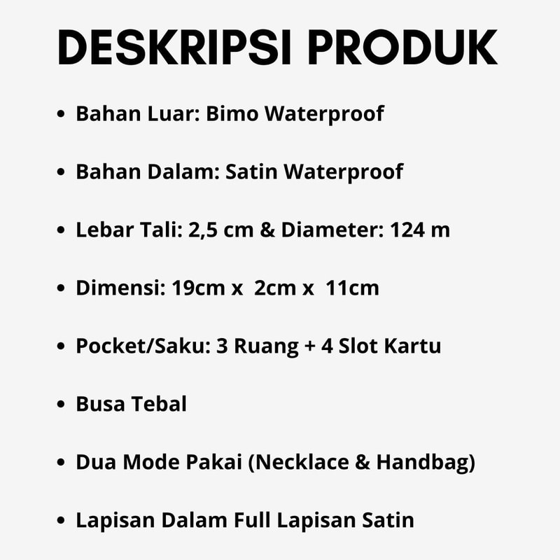 deskripsi produk tas