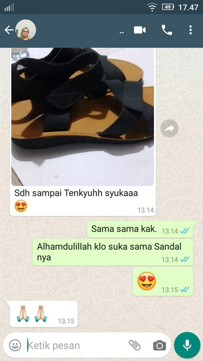 testimoni sandal 2