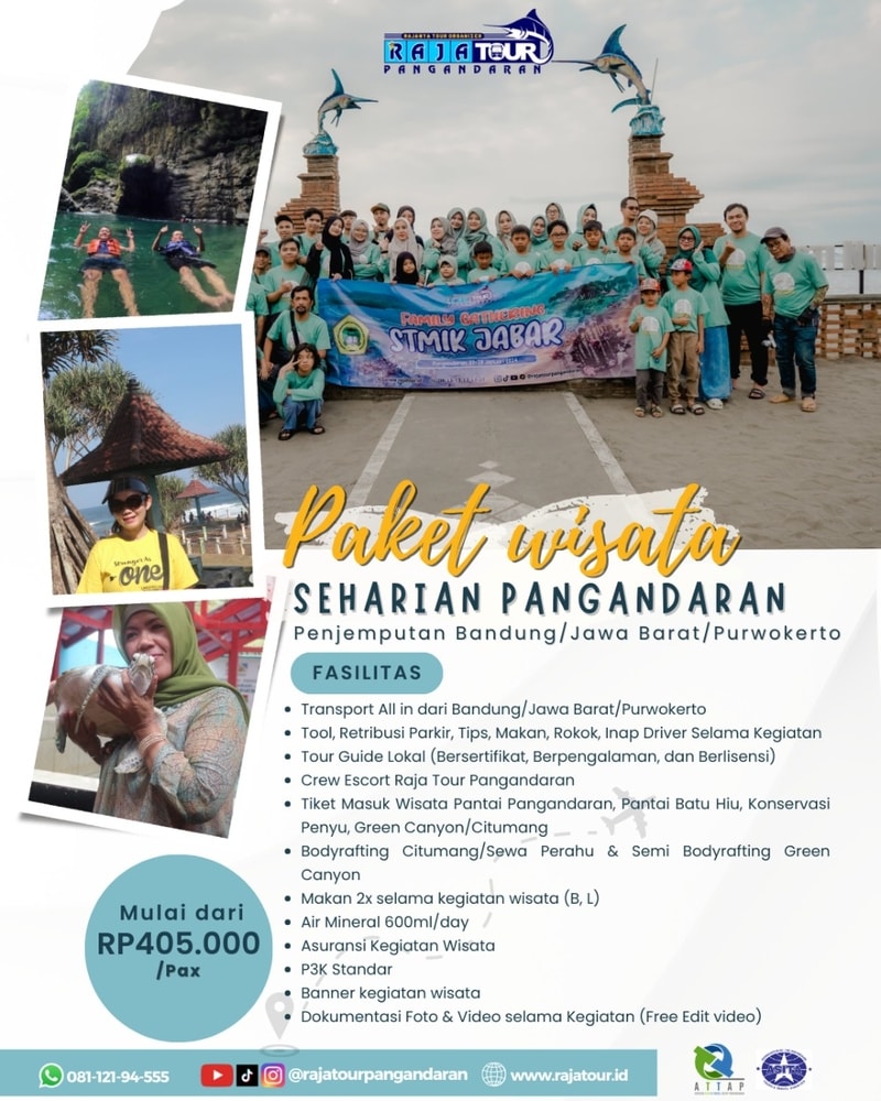 Paket Wisata Seharian Pangandaran