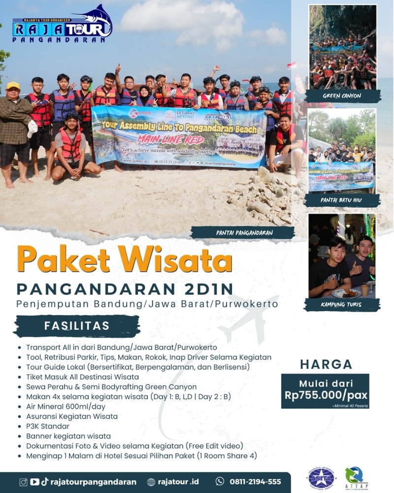 Paket 2D1N Pangandaran