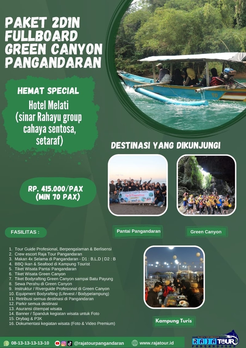 PAKET FULLBOARD 2D1N HEMAT SPESIAL 70 PAX