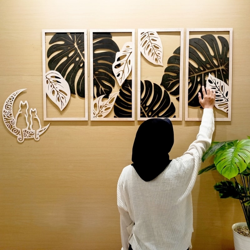 Hiasan dinding ekonomis ukuran besar