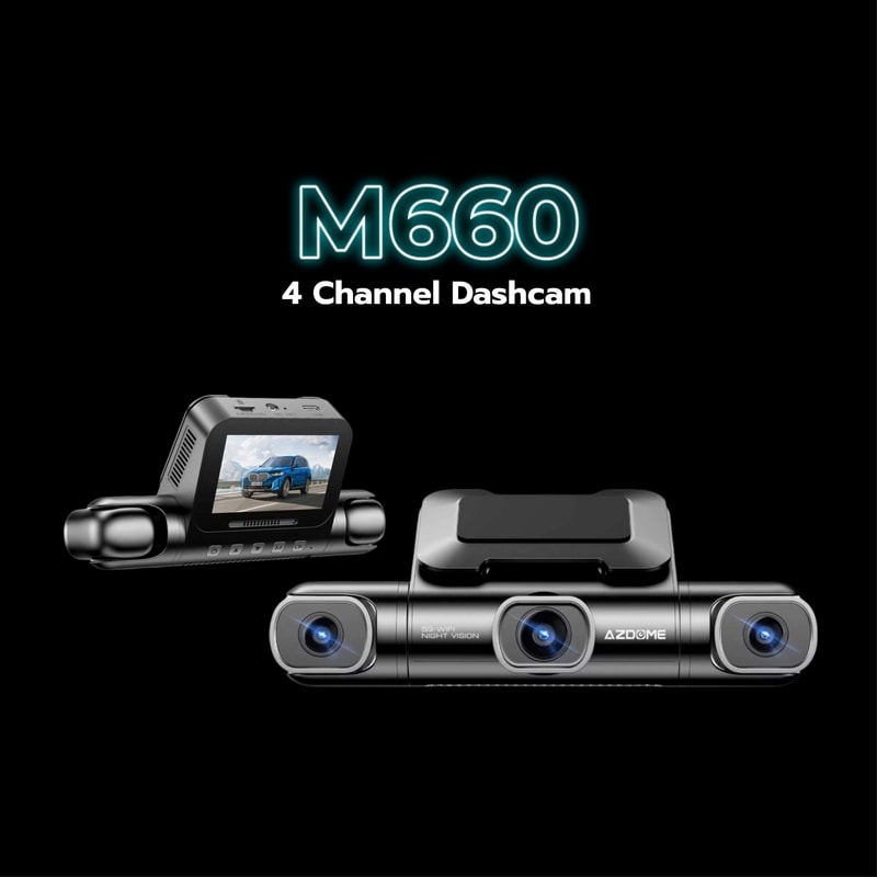 dashcam 4 kamera azdome m660