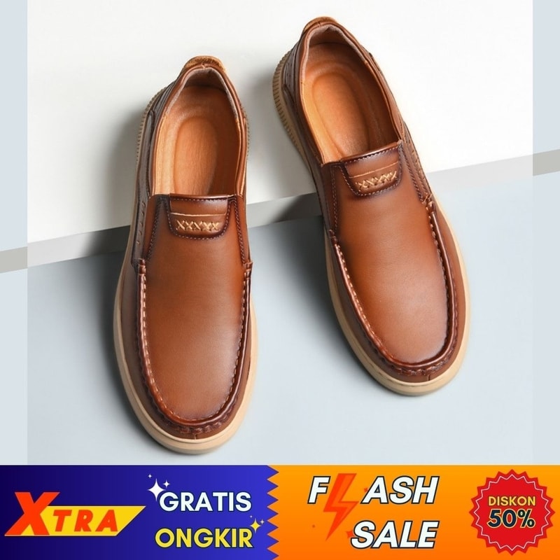 Sepasang Prada Loafer Coklat