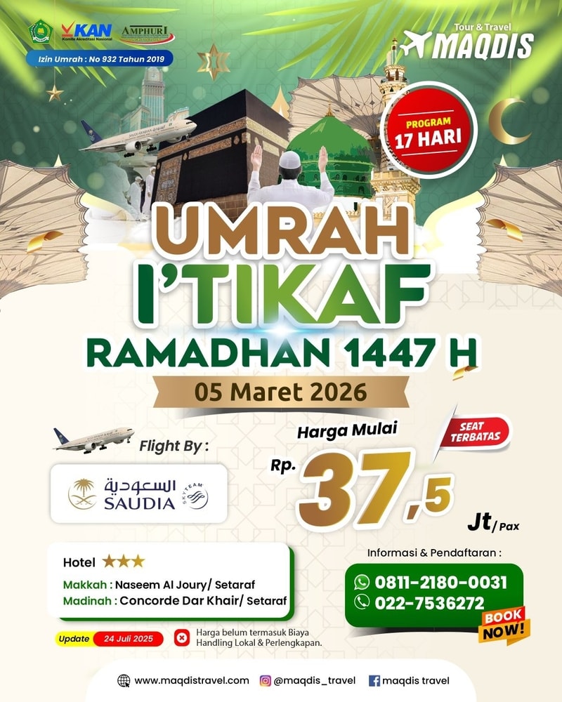 Paket Umroh Hotel Depan Kakbah