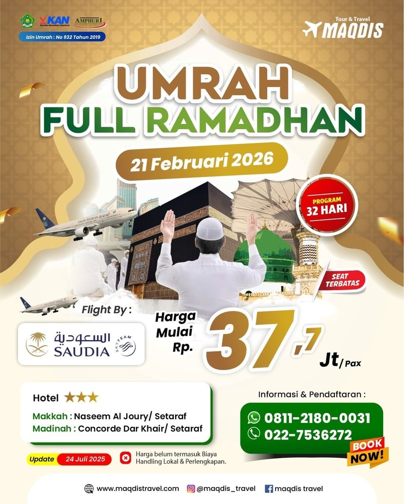 Paket Umroh Hotel Depan Kakbah