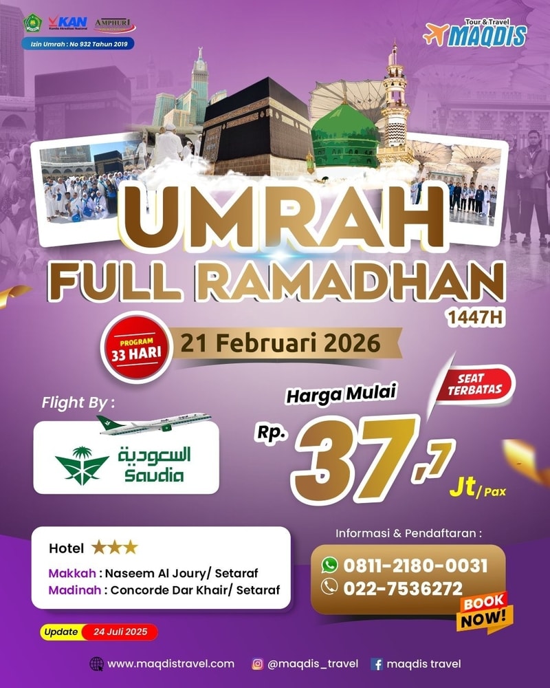 Paket Umroh Hotel Depan Kakbah