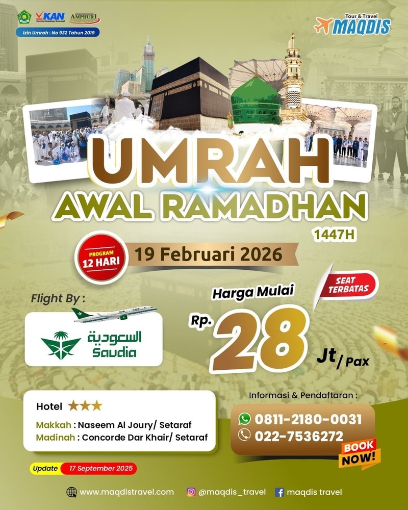 Paket Umroh Hotel Depan Kakbah