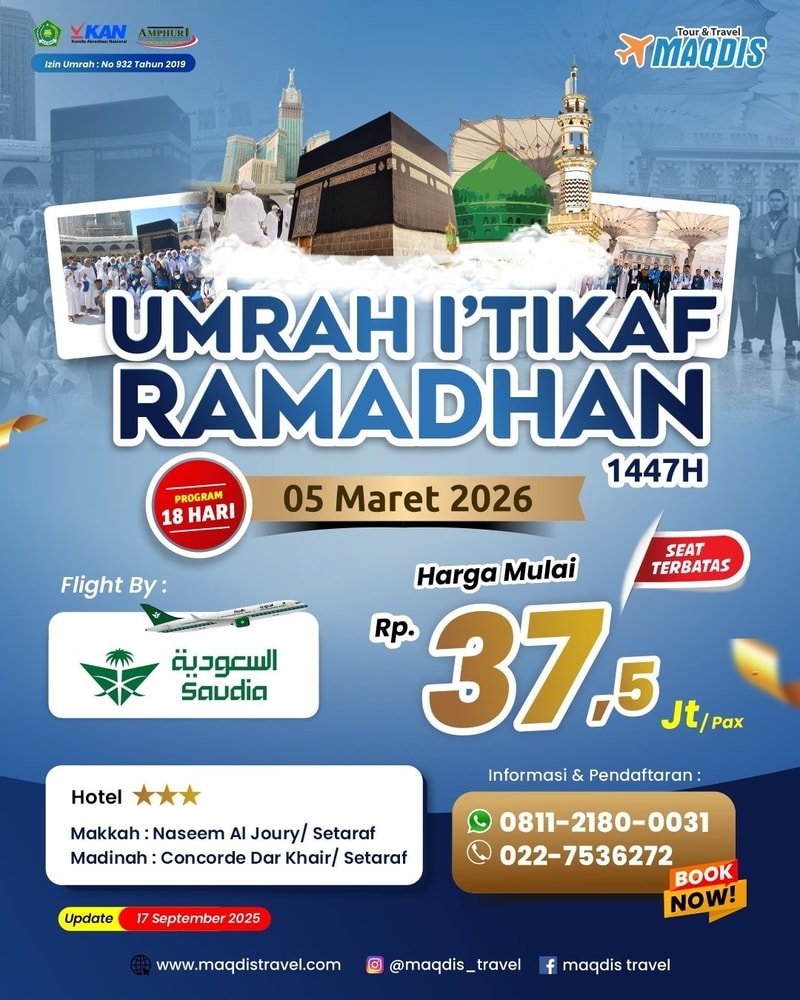 Paket Umroh Hotel Depan Kakbah