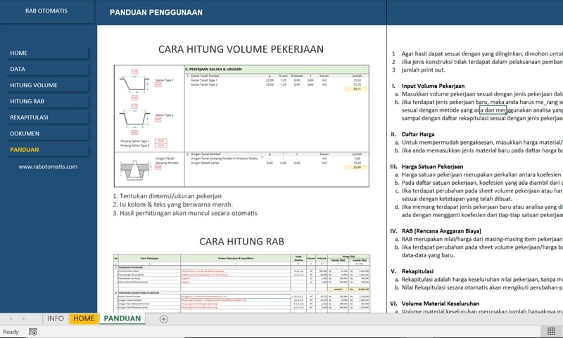 Cara hitung RAB bangunan