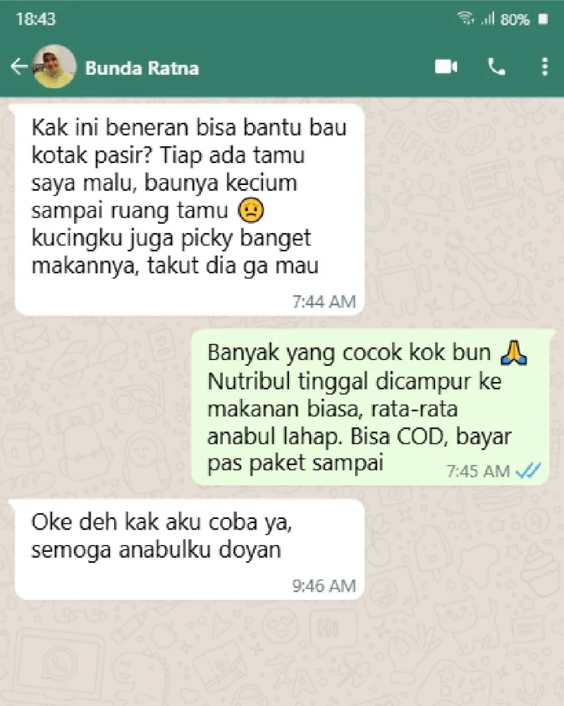 Testimoni pelanggan NUTRIBUL