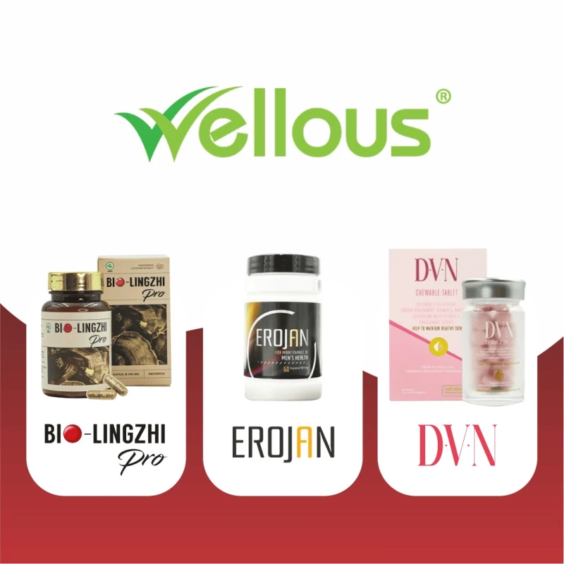 Produk Wellous: Bio Lingzhi PRO, Erojan, DVN